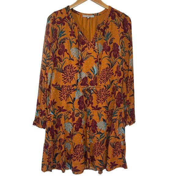 DANIEL RAINN Women’s Macie Copper Floral Mini Dress size medium - Picture 5 of 8